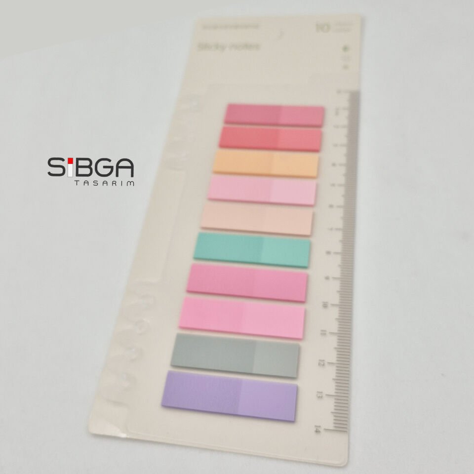 Şeffaf Renkli Postit Post-it Post It. Kitap Ayracı Ayraç Postit Sticker Not Kağıdı 200 yaprak