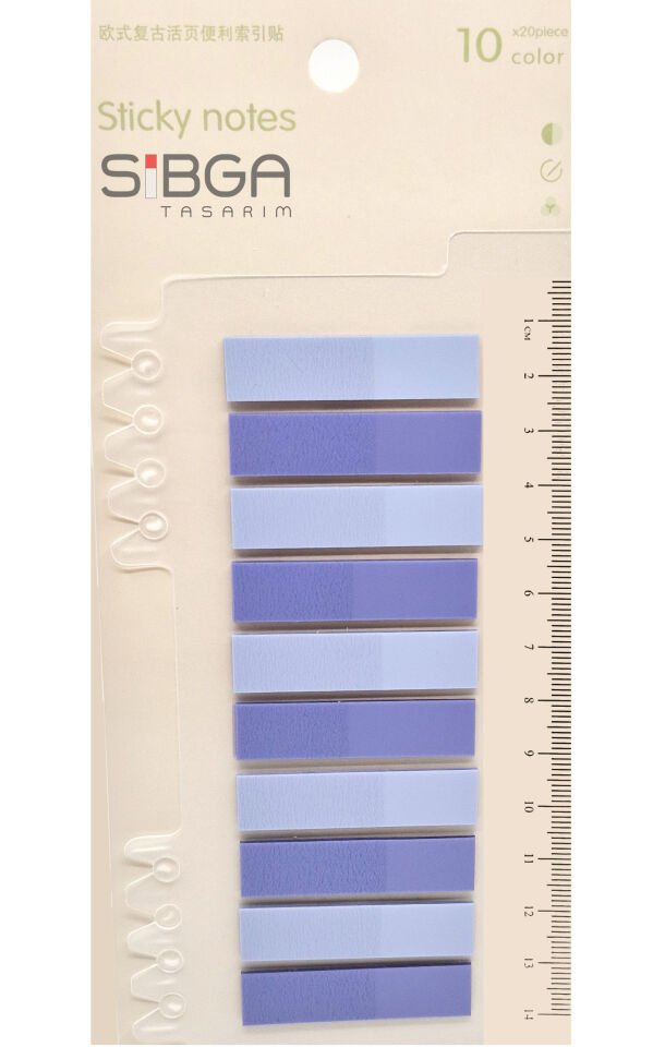 Şeffaf Renkli Postit Post-it Post It. Kitap Ayracı Ayraç Postit Sticker Not Kağıdı 200 yaprak