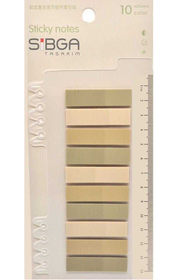 Şeffaf Renkli Postit Post-it Post It. Kitap Ayracı Ayraç Postit Sticker Not Kağıdı 200 yaprak