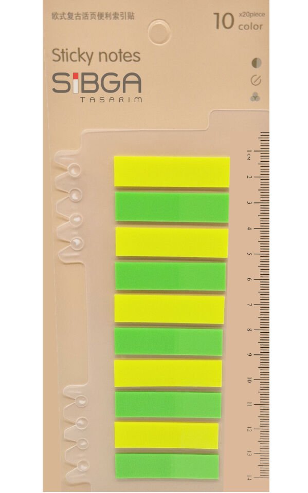 Şeffaf Renkli Postit Post-it Post It. Kitap Ayracı Ayraç Postit Sticker Not Kağıdı 200 yaprak