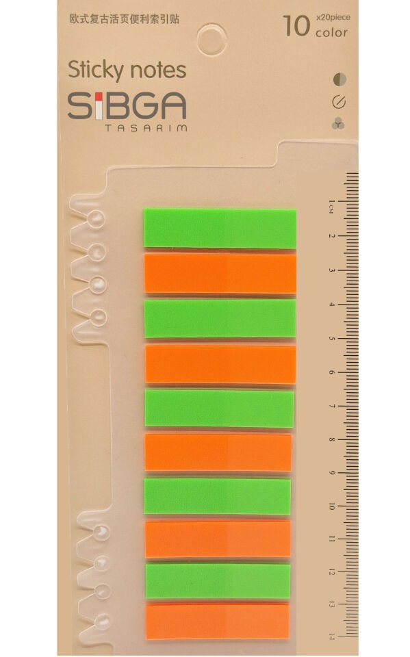 Şeffaf Renkli Postit Post-it Post It. Kitap Ayracı Ayraç Postit Sticker Not Kağıdı 200 yaprak