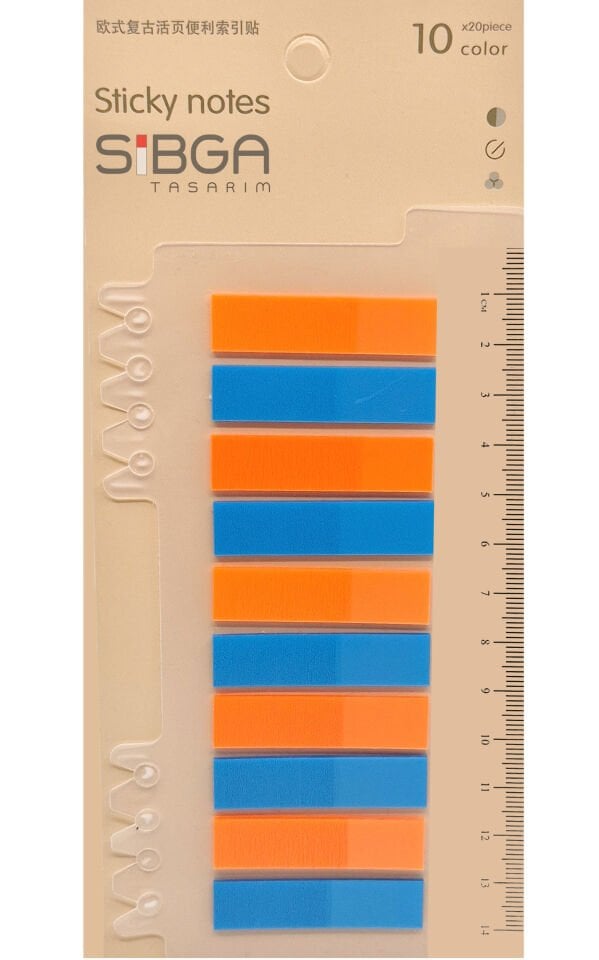 Şeffaf Renkli Postit Post-it Post It. Kitap Ayracı Ayraç Postit Sticker Not Kağıdı 200 yaprak