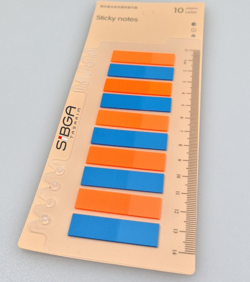 Şeffaf Renkli Postit Post-it Post It. Kitap Ayracı Ayraç Postit Sticker Not Kağıdı 200 yaprak