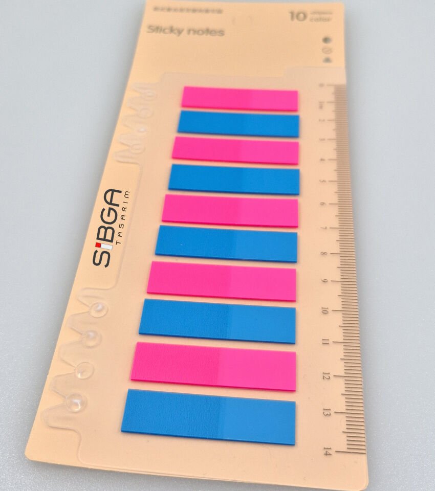 Şeffaf Renkli Postit Post-it Post It. Kitap Ayracı Ayraç Postit Sticker Not Kağıdı 200 yaprak