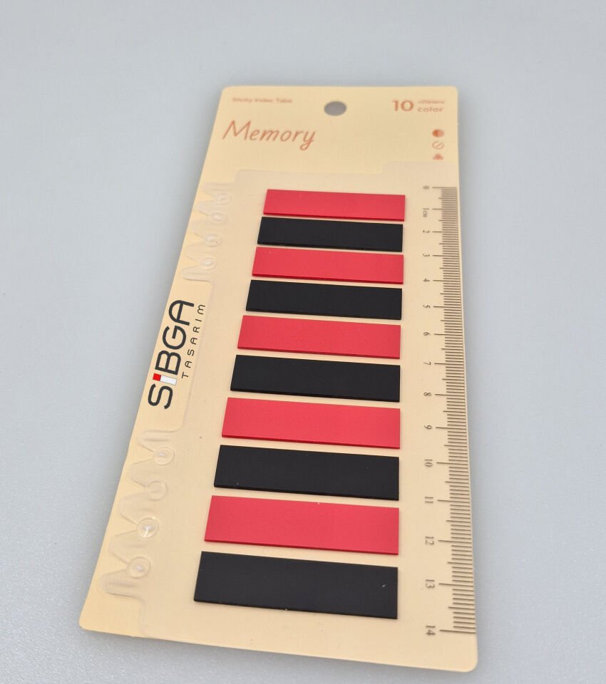 Şeffaf Renkli Postit Post-it Post It. Kitap Ayracı Ayraç Postit Sticker Not Kağıdı 200 Yaprak