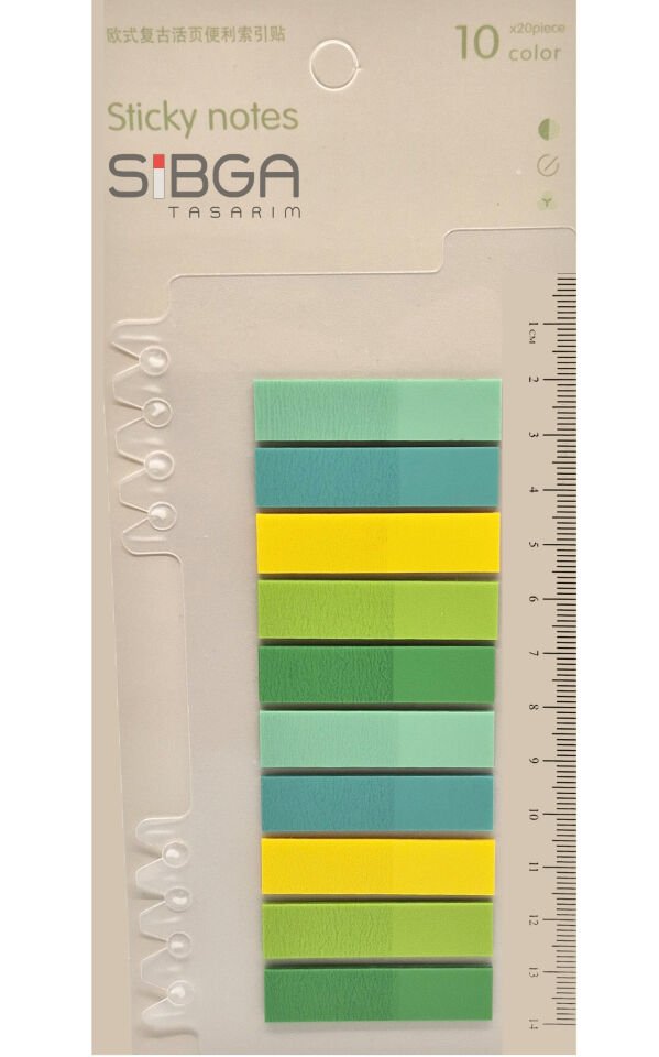 Şeffaf Renkli Postit Post-it Post It. Kitap Ayracı Ayraç Postit Sticker Not Kağıdı 200 Yaprak