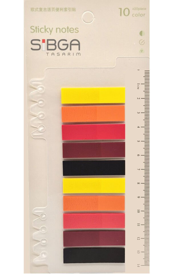 Şeffaf Renkli Postit Post-it Post It. Kitap Ayracı Ayraç Postit Sticker Not Kağıdı 200 Yaprak