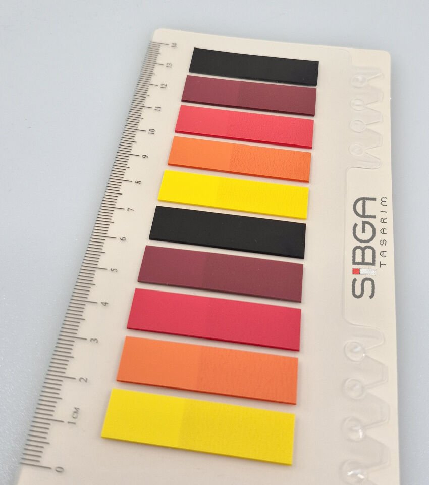 Şeffaf Renkli Postit Post-it Post It. Kitap Ayracı Ayraç Postit Sticker Not Kağıdı 200 Yaprak
