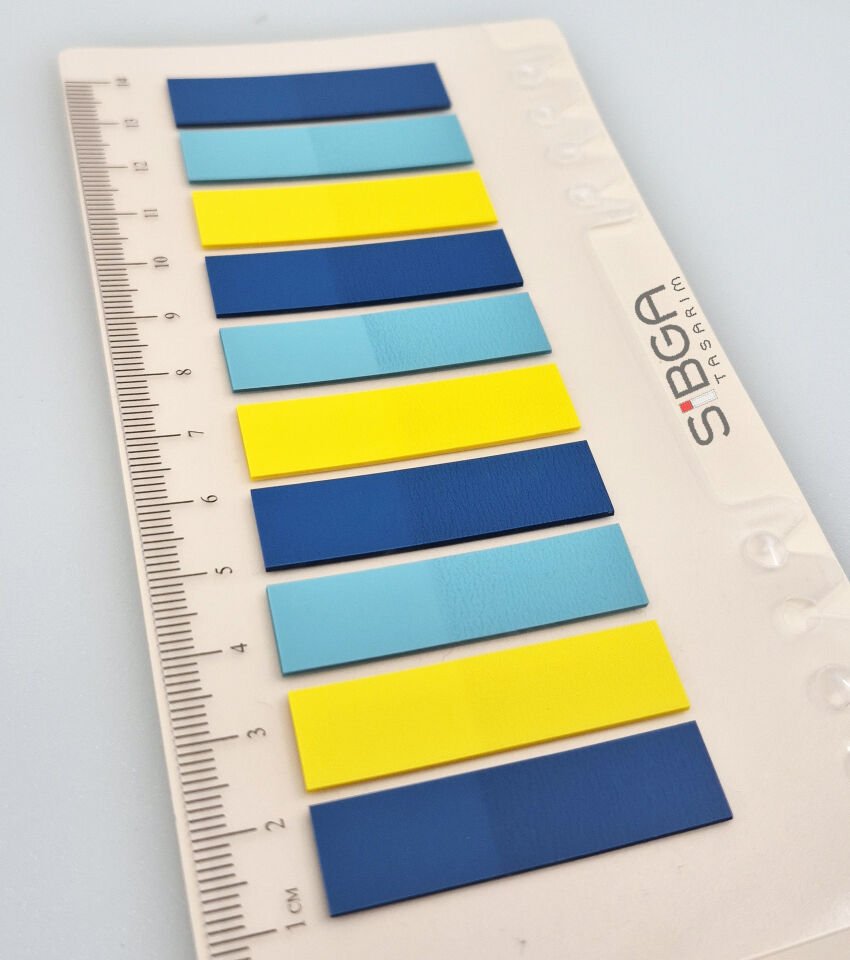 Şeffaf Renkli Postit Post-it Post It. Kitap Ayracı Ayraç Postit Sticker Not Kağıdı 200 Yaprak