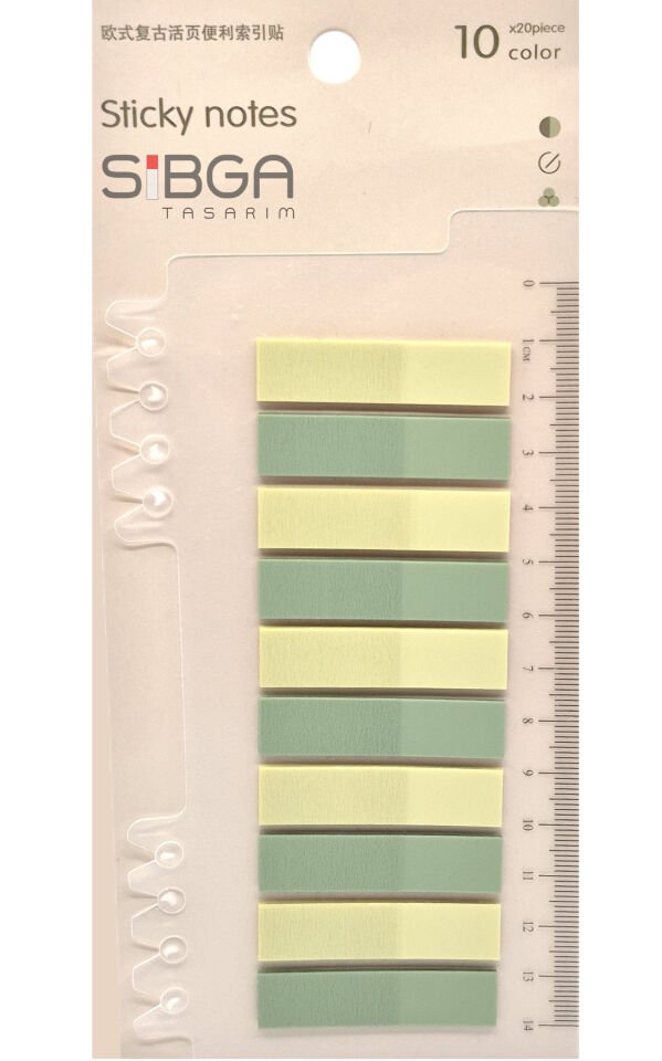Şeffaf Renkli Postit Post-it Post It. Kitap Ayracı Ayraç Postit Sticker Not Kağıdı 200 Yaprak