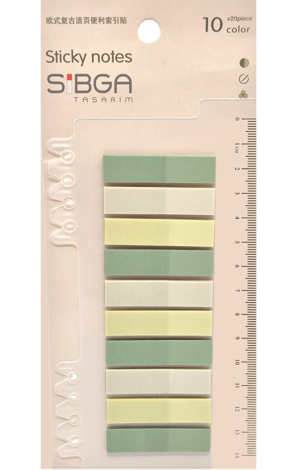 Şeffaf Renkli Postit Post-it Post It. Kitap Ayracı Ayraç Postit Sticker Not Kağıdı 200 Yaprak