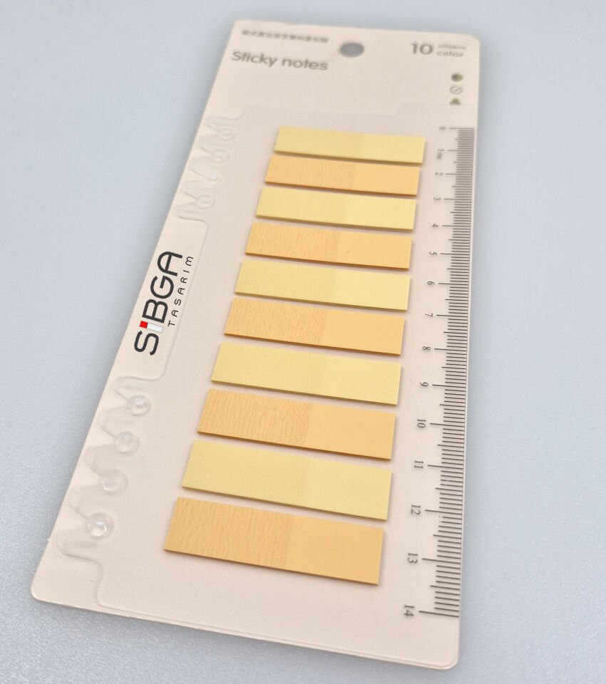 Şeffaf Sarı Postit Post-it Post It. Kitap Ayracı Ayraç Postit Sticker Not Kağıdı 200 Yaprak