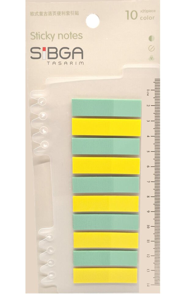 Şeffaf Renkli Postit Post-it Post It. Kitap Ayracı Ayraç Postit Sticker Not Kağıdı 200 Yaprak