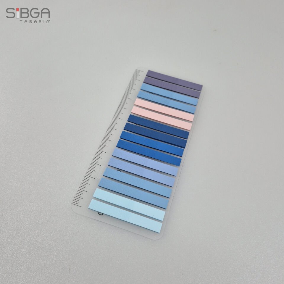 İnce Şerit 320 yaprak Şeffaf Renkli Postit Post-it Post It. Kitap Ayracı Ayraç Postit Sticker