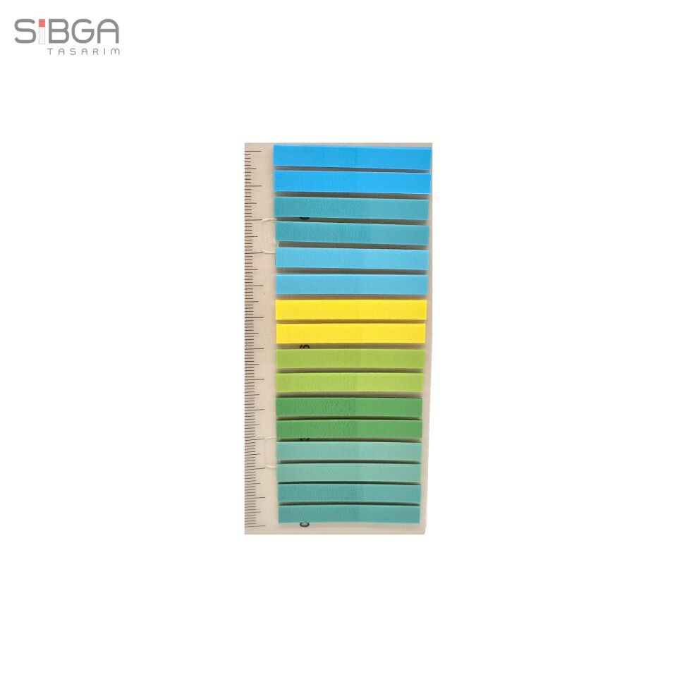 İnce Şerit 320 yaprak Şeffaf Renkli Postit Post-it Post It. Kitap Ayracı Ayraç Postit Sticker
