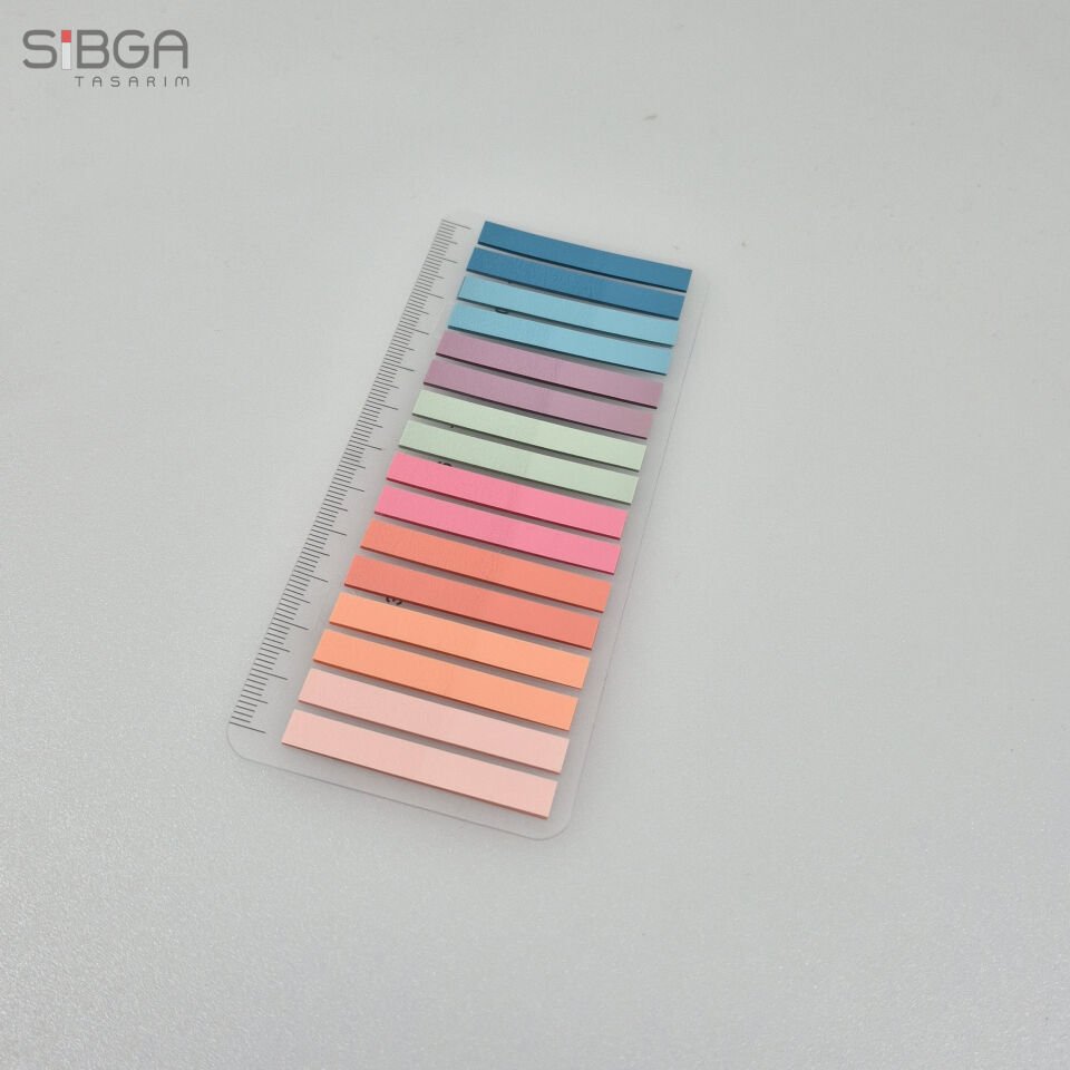 İnce Şerit 320 yaprak Şeffaf Renkli Postit Post-it Post It. Kitap Ayracı Ayraç Postit Sticker