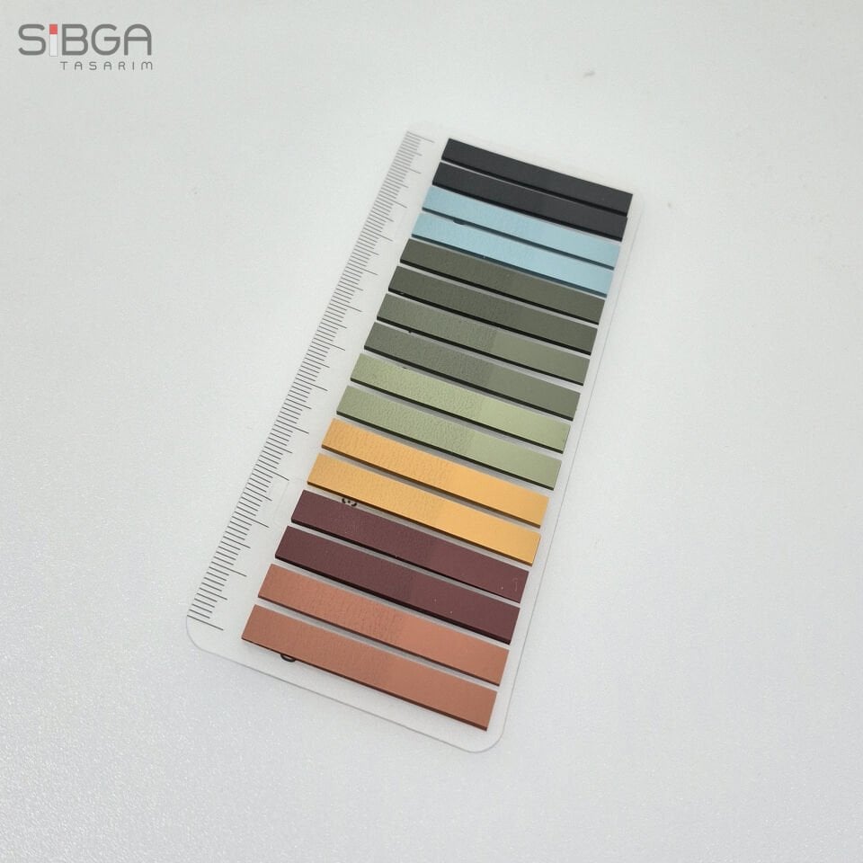 İnce Şerit 320 yaprak Şeffaf Renkli Postit Post-it Post It. Kitap Ayracı Ayraç Postit Sticker