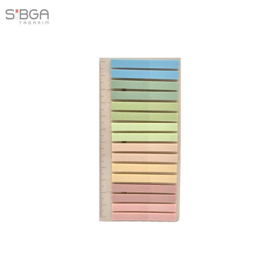 İnce Şerit 320 yaprak Şeffaf Renkli Postit Post-it Post It. Kitap Ayracı Ayraç Postit Sticker