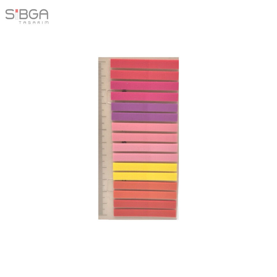 İnce Şerit 320 yaprak Şeffaf Renkli Postit Post-it Post It. Kitap Ayracı Ayraç Postit Sticker