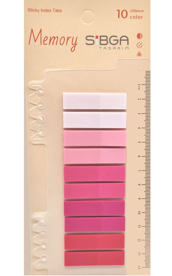 Şeffaf Renkli Postit Post-it Post It. Kitap Ayracı Ayraç Postit Sticker Not Kağıdı 200 Yaprak
