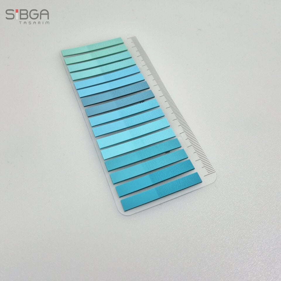 Nİnce Şerit Mavi 320 yaprak Şeffaf Renkli Postit Post-it Post It. Kitap Ayracı Ayraç Postit Sticker
