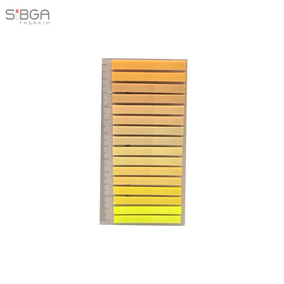 İnce Şerit Sarı 320 yaprak Şeffaf Renkli Postit Post-it Post It. Kitap Ayracı Ayraç Postit Sticker