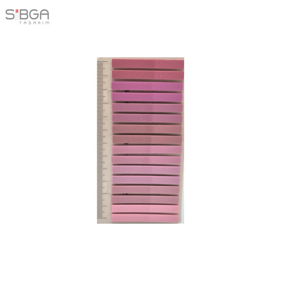 İnce Şerit Pembe 320 yaprak Şeffaf Renkli Postit Post-it Post It. Kitap Ayracı Ayraç Postit Sticker