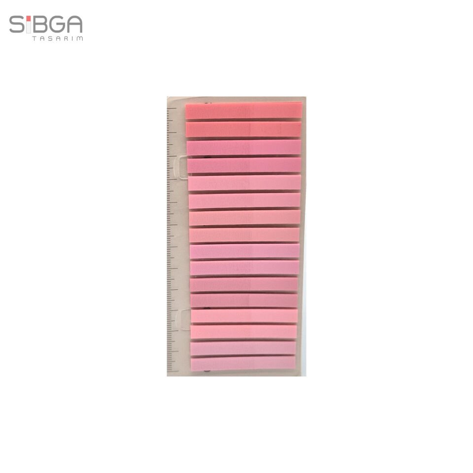 İnce Şerit Pembe 320 yaprak Şeffaf Renkli Postit Post-it Post It. Kitap Ayracı Ayraç Postit Sticker