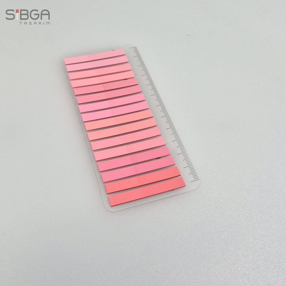 İnce Şerit Pembe 320 yaprak Şeffaf Renkli Postit Post-it Post It. Kitap Ayracı Ayraç Postit Sticker