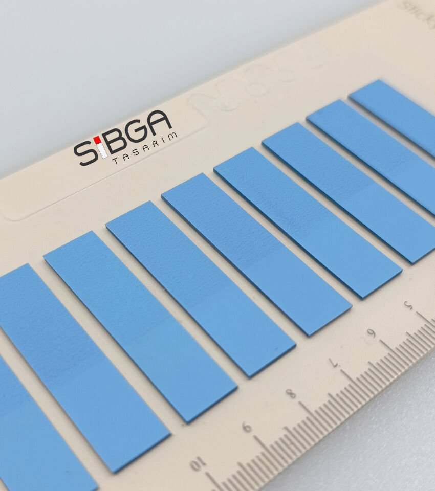 Şeffaf Mavi Renkli Postit Post-it Post It. Kitap Ayracı Ayraç Postit Sticker Not Kağıdı
