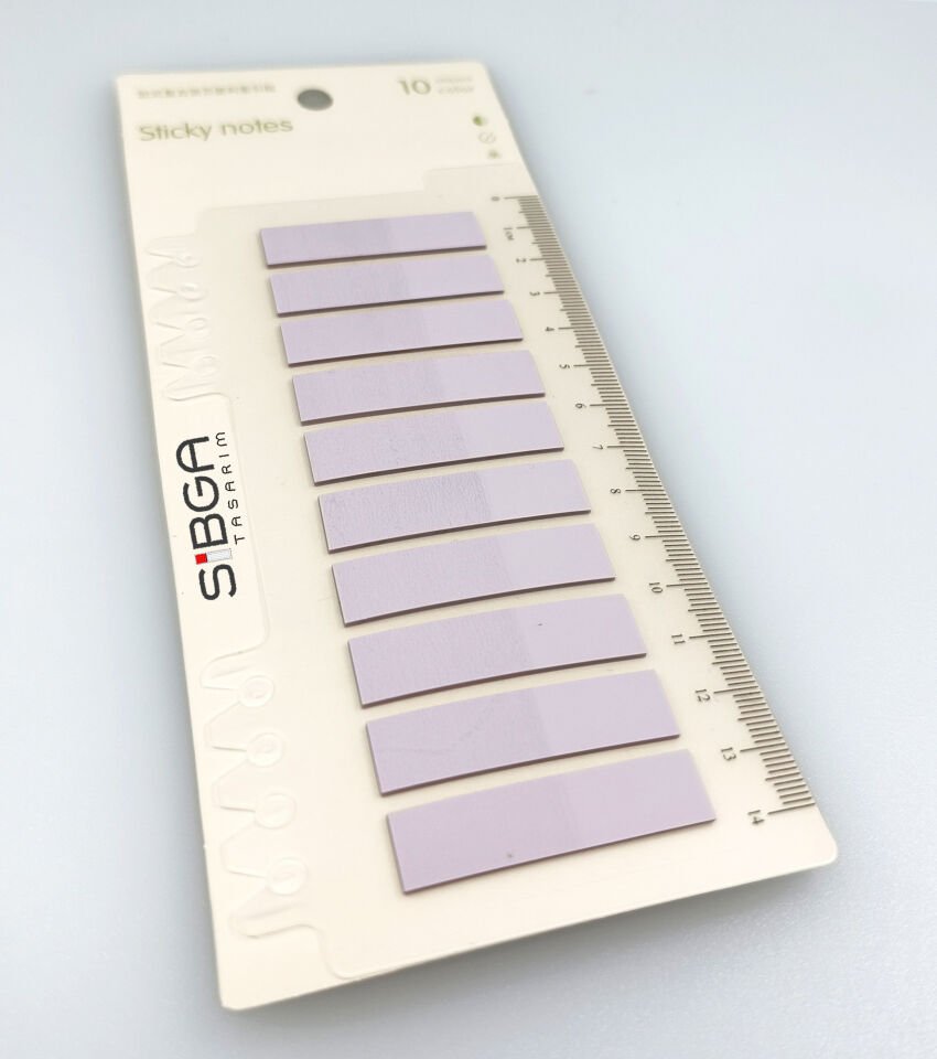 Şeffaf Eflatun Renkli Postit Post-it Post It. Kitap Ayracı Ayraç Postit Sticker 200 Yaprak