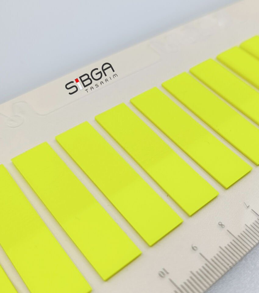 Şeffaf Neon Fosfor Sarı Postit Post-it Post It. Kitap Ayracı Ayraç Postit Sticker 200 Yaprak