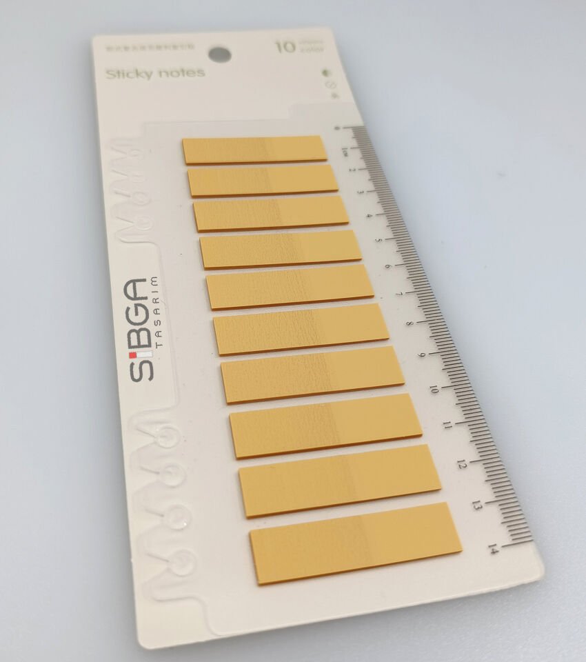 Şeffaf Sarı renkli Postit Post-it Post It. Kitap Ayracı Ayraç Postit Sticker Not Kağıdı 200 yaprak