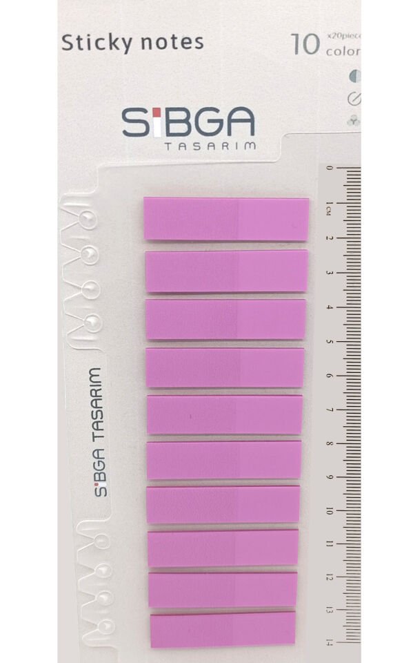Şeffaf Fuşya Pembe Renkli Postit Post-it Post It. Kitap Ayracı Ayraç Postit Sticker Not Kağıdı