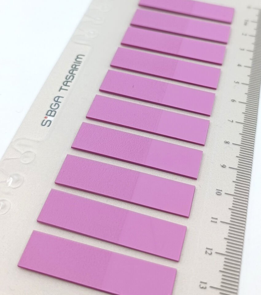 Şeffaf Fuşya Pembe Renkli Postit Post-it Post It. Kitap Ayracı Ayraç Postit Sticker Not Kağıdı