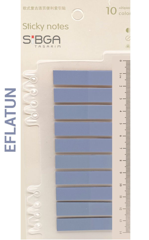 Şeffaf Eflatun Renkli Postit Post-it Post It. Kitap Ayracı Ayraç Postit Sticker Not Kağıdı