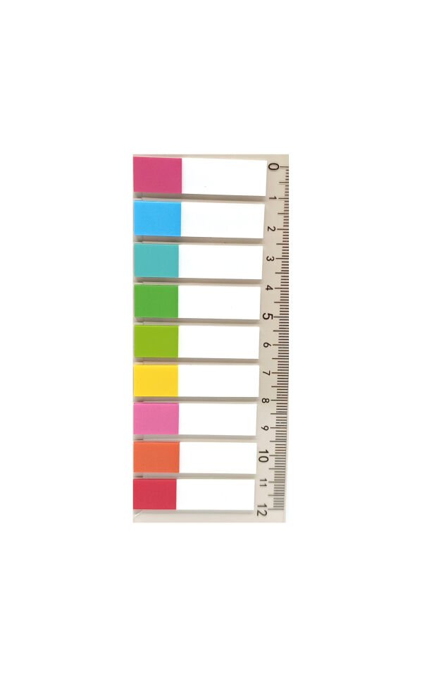Şeffaf Beyaz Renkli Yarım Postit Post-it Post It. Kitap Ayracı Ayraç Postit Sticker 180 Yaprak