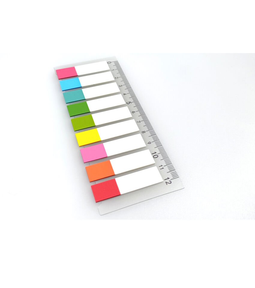 Şeffaf Beyaz Renkli Yarım Postit Post-it Post It. Kitap Ayracı Ayraç Postit Sticker 180 Yaprak
