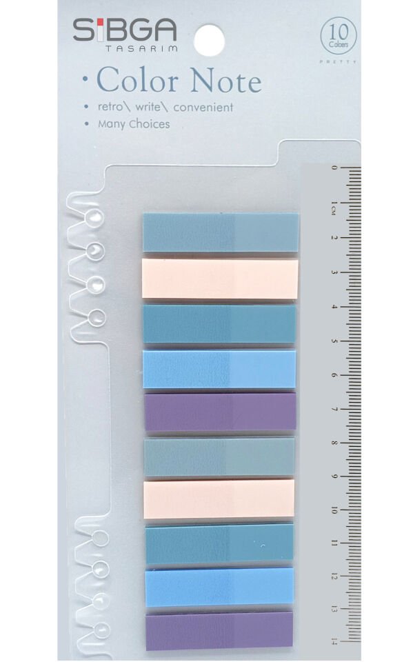Şeffaf Renkli Postit Post-it Post It. Kitap Ayracı Ayraç Postit Sticker Not Kağıdı 200 Yaprak