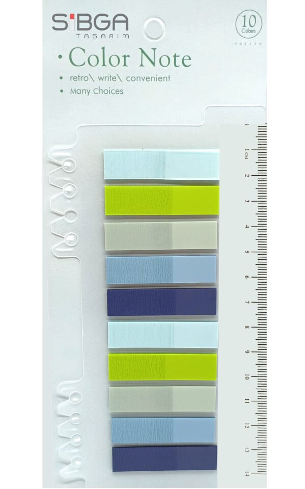 Şeffaf Renkli Postit Post-it Post It. Kitap Ayracı Ayraç Postit Sticker Not Kağıdı 200 Yaprak