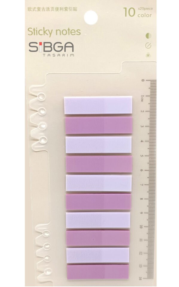 Şeffaf Renkli Postit Post-it Post It. Kitap Ayracı Ayraç Postit Sticker Not Kağıdı 200 Yaprak