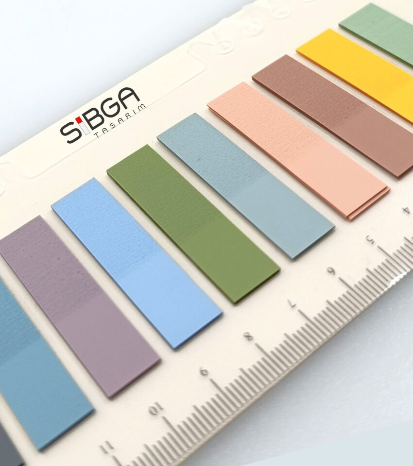 Şeffaf Renkli Postit Post-it Post It. Kitap Ayracı Ayraç Postit Sticker Not Kağıdı 200 Yaprak