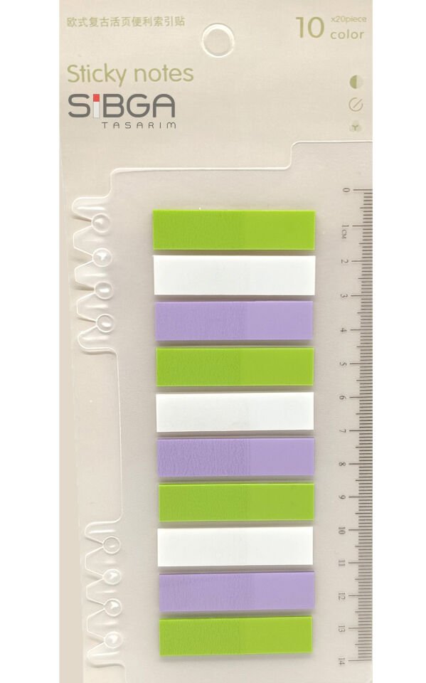 Şeffaf Renkli Postit Post-it Post It. Kitap Ayracı Ayraç Postit Sticker Not Kağıdı 200 yaprak