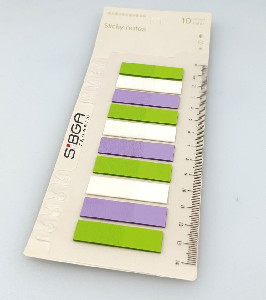 Şeffaf Renkli Postit Post-it Post It. Kitap Ayracı Ayraç Postit Sticker Not Kağıdı 200 yaprak