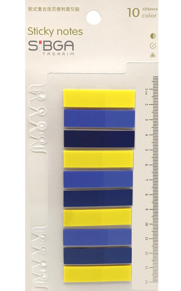 Şeffaf Renkli Postit Post-it Post It. Kitap Ayracı Ayraç Postit Sticker Not Kağıdı 200 yaprak