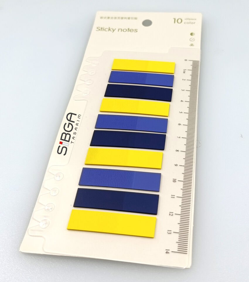 Şeffaf Renkli Postit Post-it Post It. Kitap Ayracı Ayraç Postit Sticker Not Kağıdı 200 yaprak