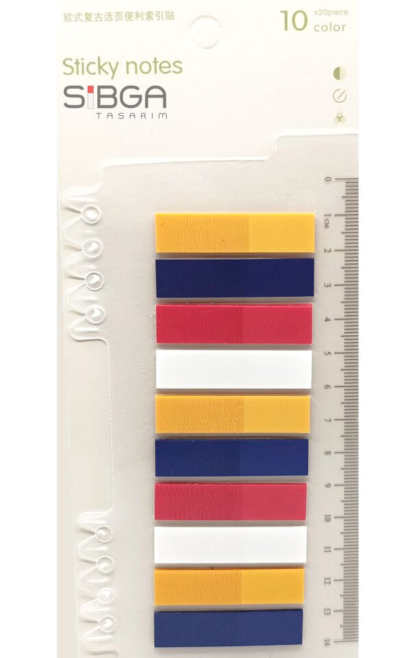 Şeffaf Renkli Postit Post-it Post It. Kitap Ayracı Ayraç Postit Sticker Not Kağıdı 200 yaprak
