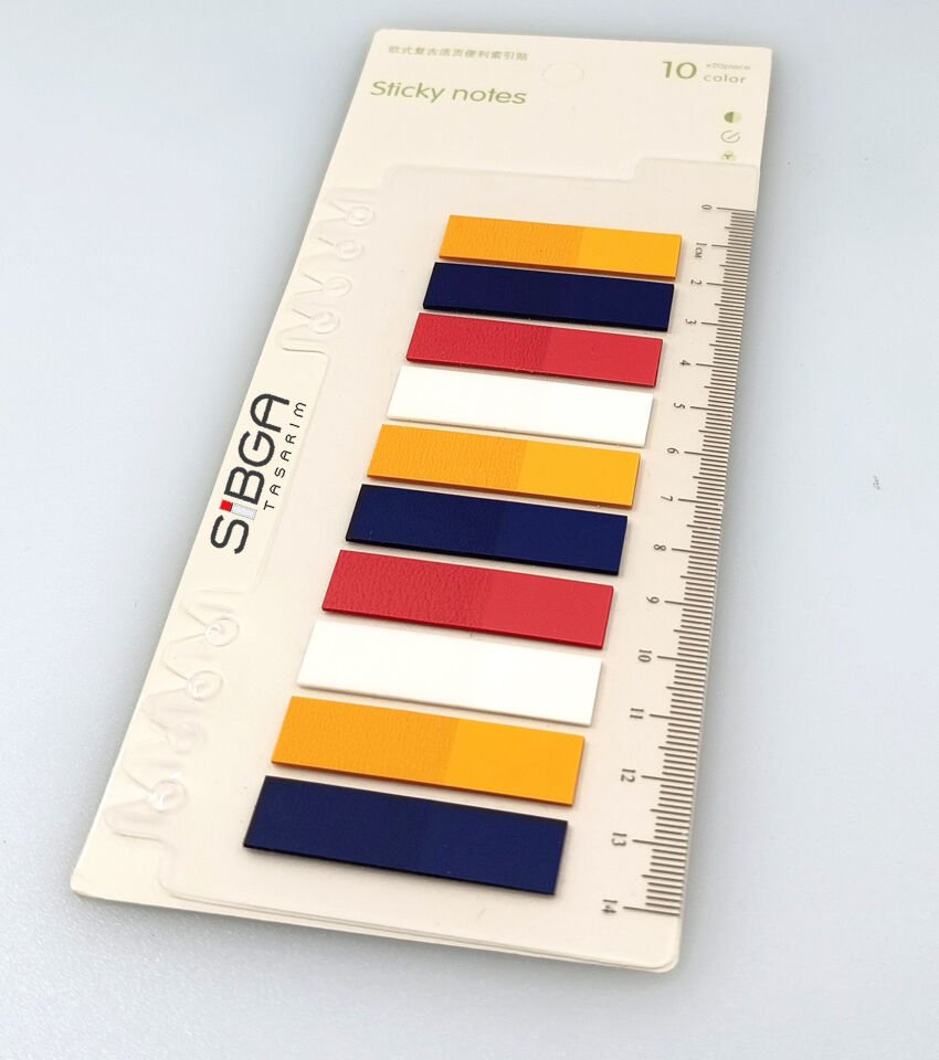 Şeffaf Renkli Postit Post-it Post It. Kitap Ayracı Ayraç Postit Sticker Not Kağıdı 200 yaprak