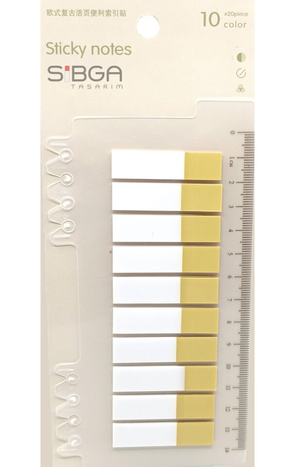 Şeffaf Yeşil Yarım Postit Post-it Post It. Kitap Ayracı Ayraç Postit Sticker 200 Yaprak