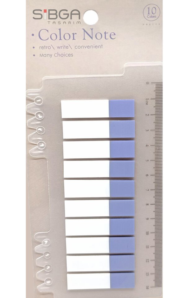 Şeffaf Eflatun Yarım Postit Post-it Post It. Kitap Ayracı Ayraç Postit Sticker 200 Yaprak